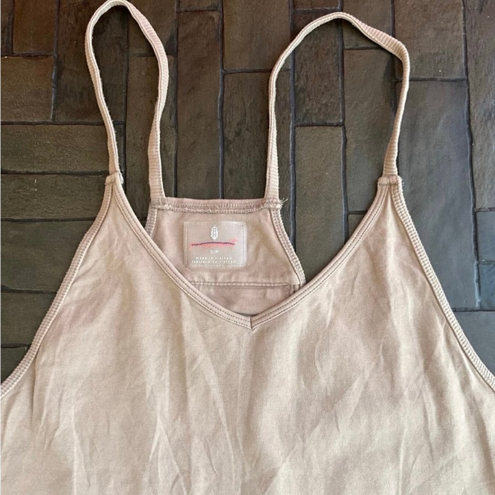 Free People Light Beige Jumpsuit Romper - Picture 2 of 3